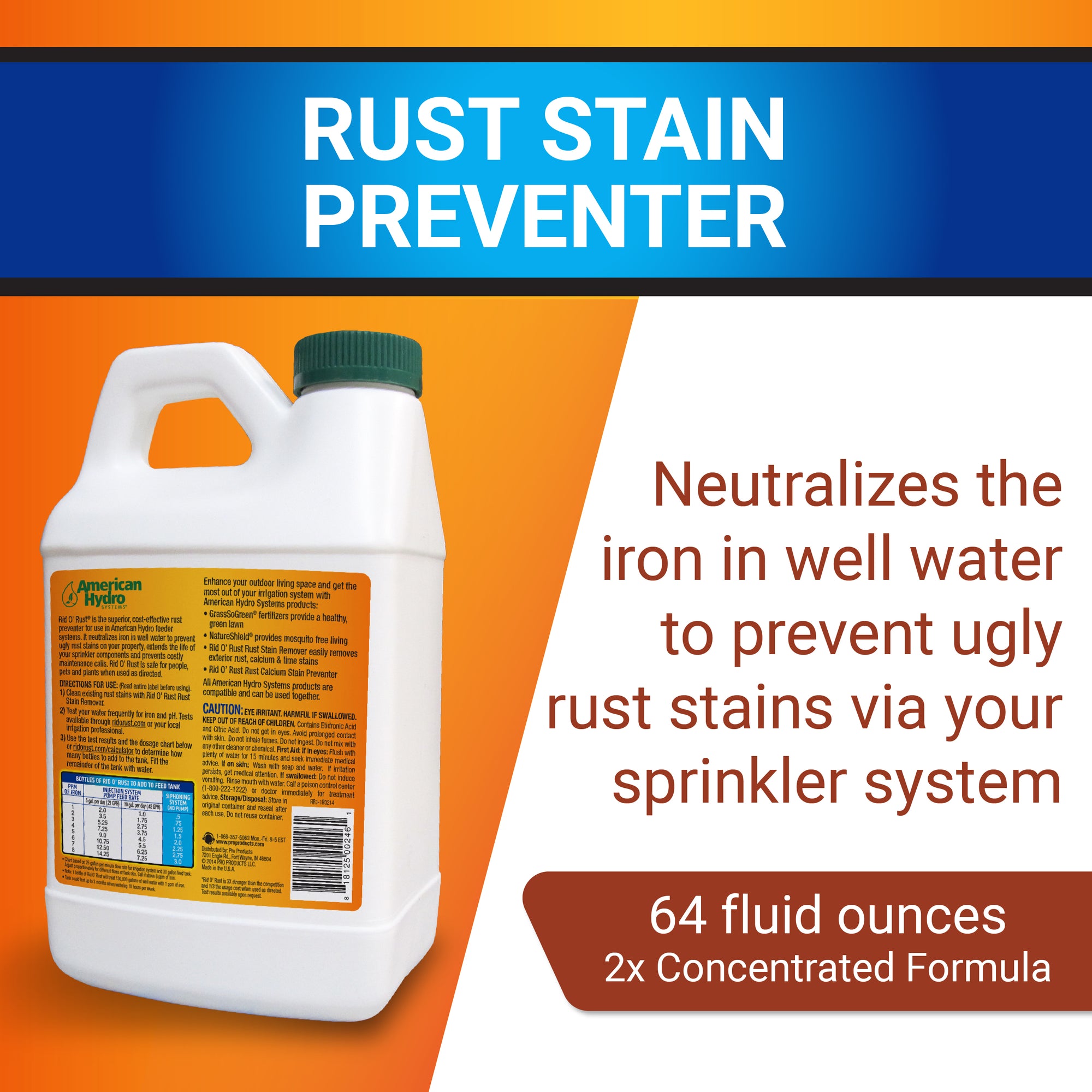Rid O' Rust Preventer Irrigation System