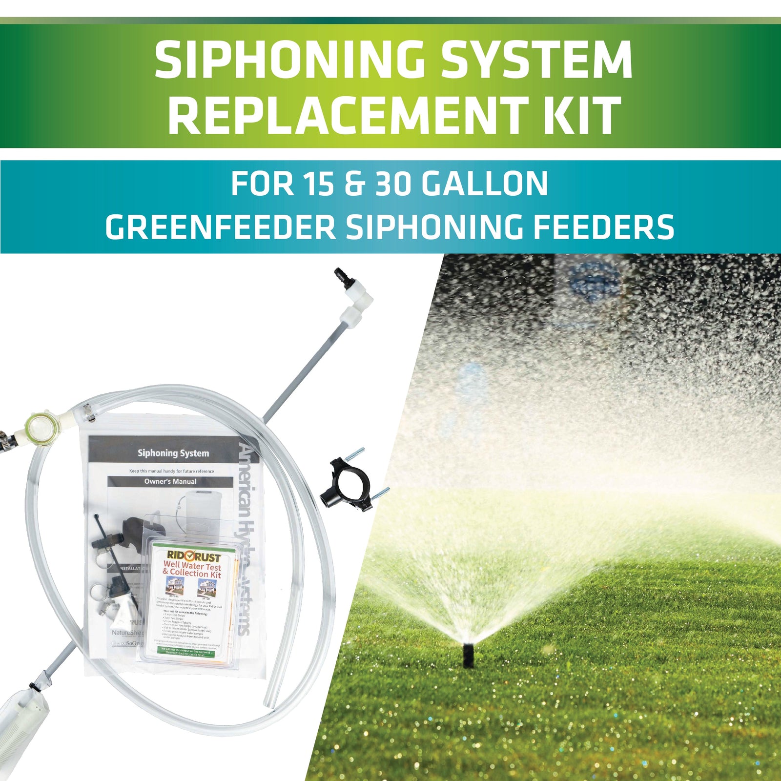 "The Works" Parts Kit, 30 Gal. Siphoning System