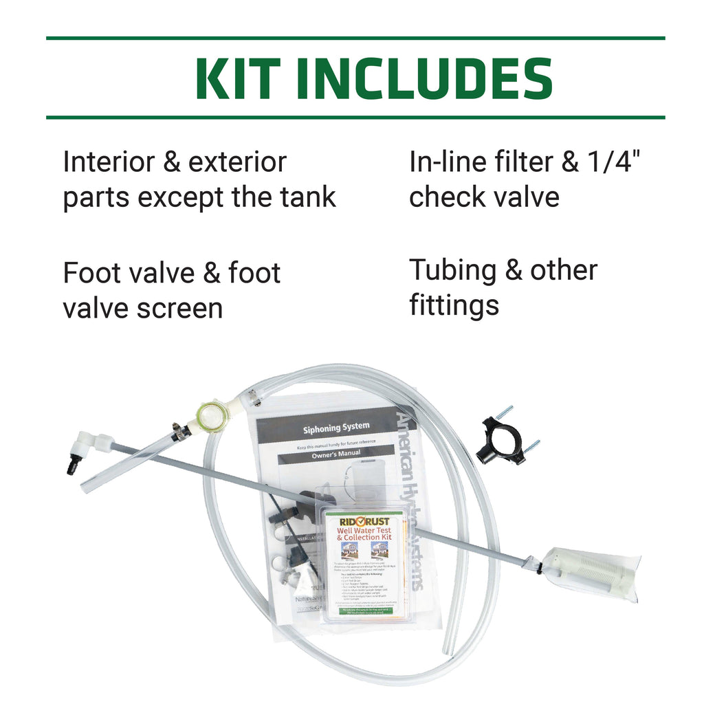 "The Works" Parts Kit, 30 Gal. Siphoning System