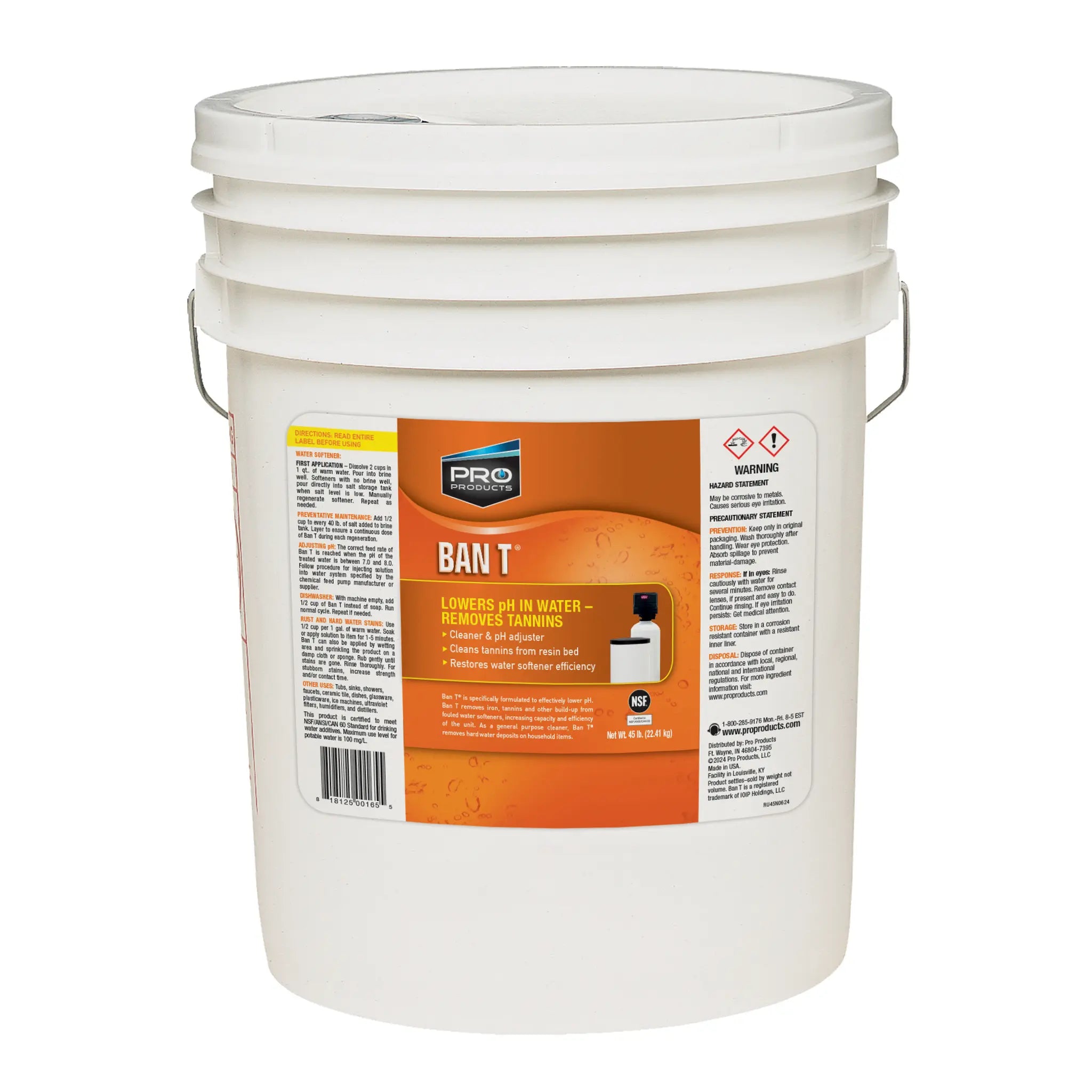 Ban T® Alkaline Water Neutralizer & Tannin Remover