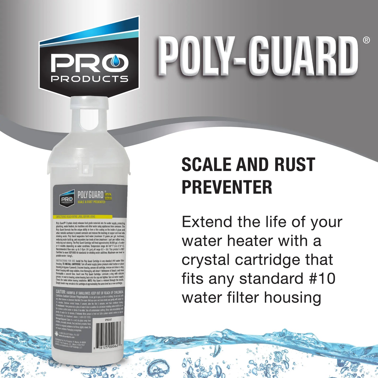 Poly-Guard® Crystals, Scale & Rust Preventer