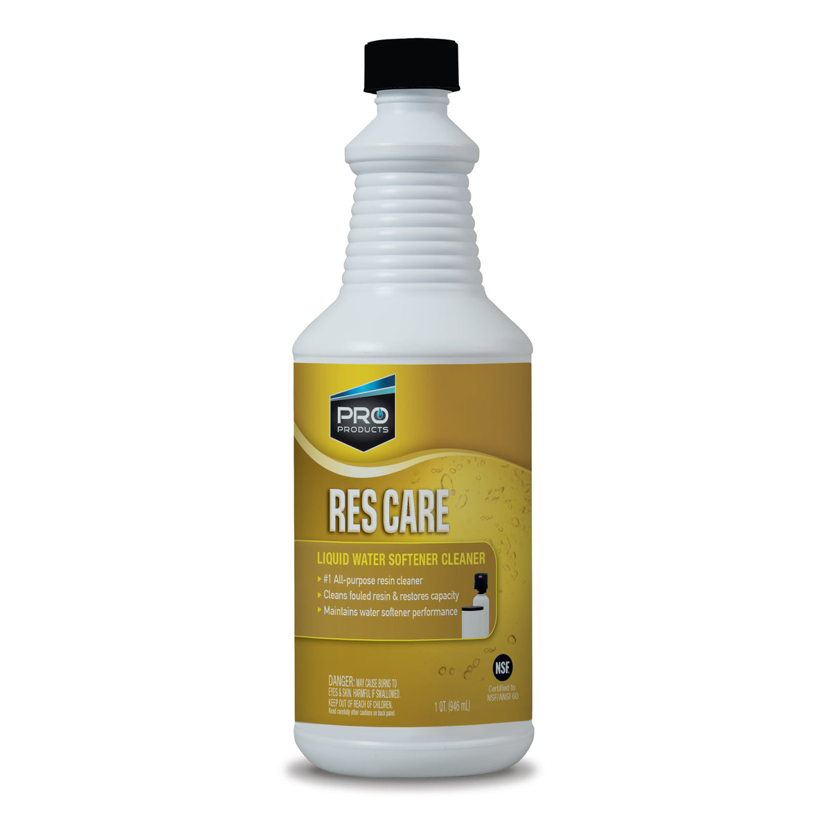 Rescare Rk03b All-Purpose Water Softener Cleaner Liquid Refill, 64 oz. Bottle, 2 Pack